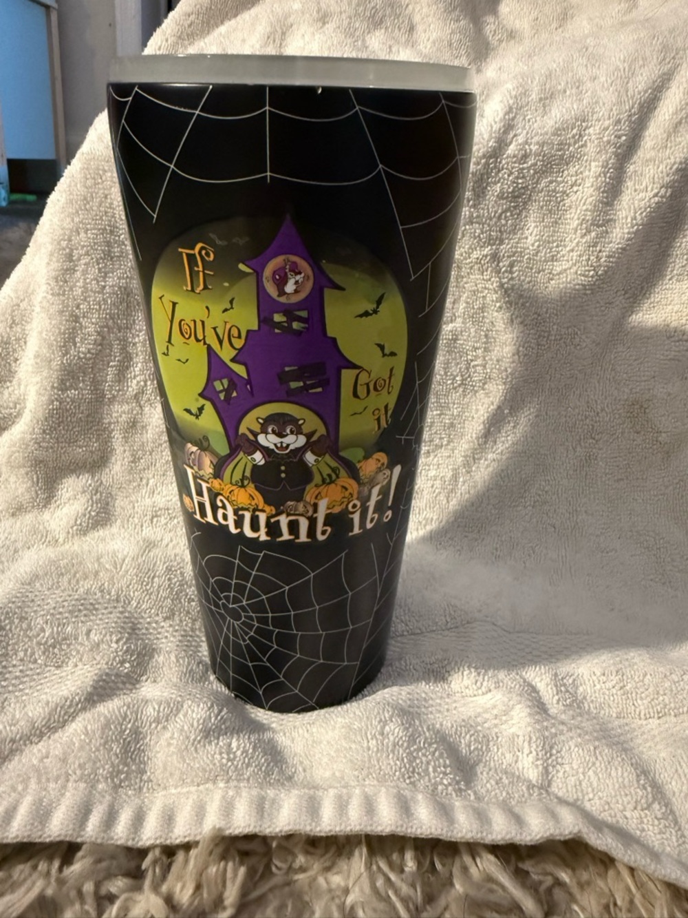 This mug is a Buc-ee's brand Halloween thermal mug by Yukon Outfitters.